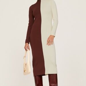 Ronny Kobo Irina Color Block Knit Dress